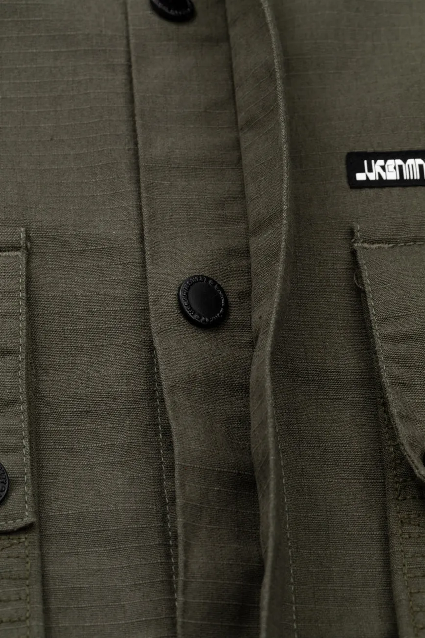 Ripstop Shacket // Olive Green