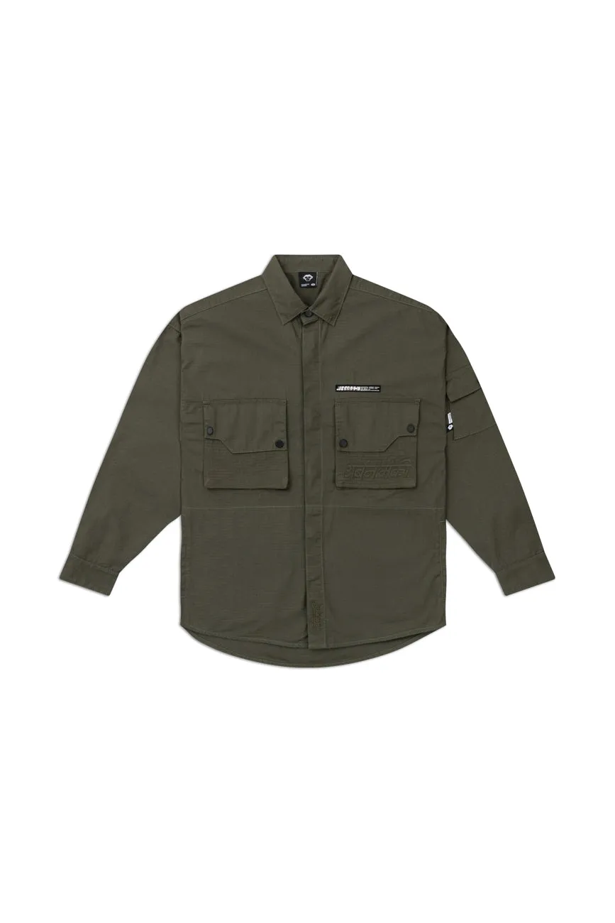 Ripstop Shacket // Olive Green