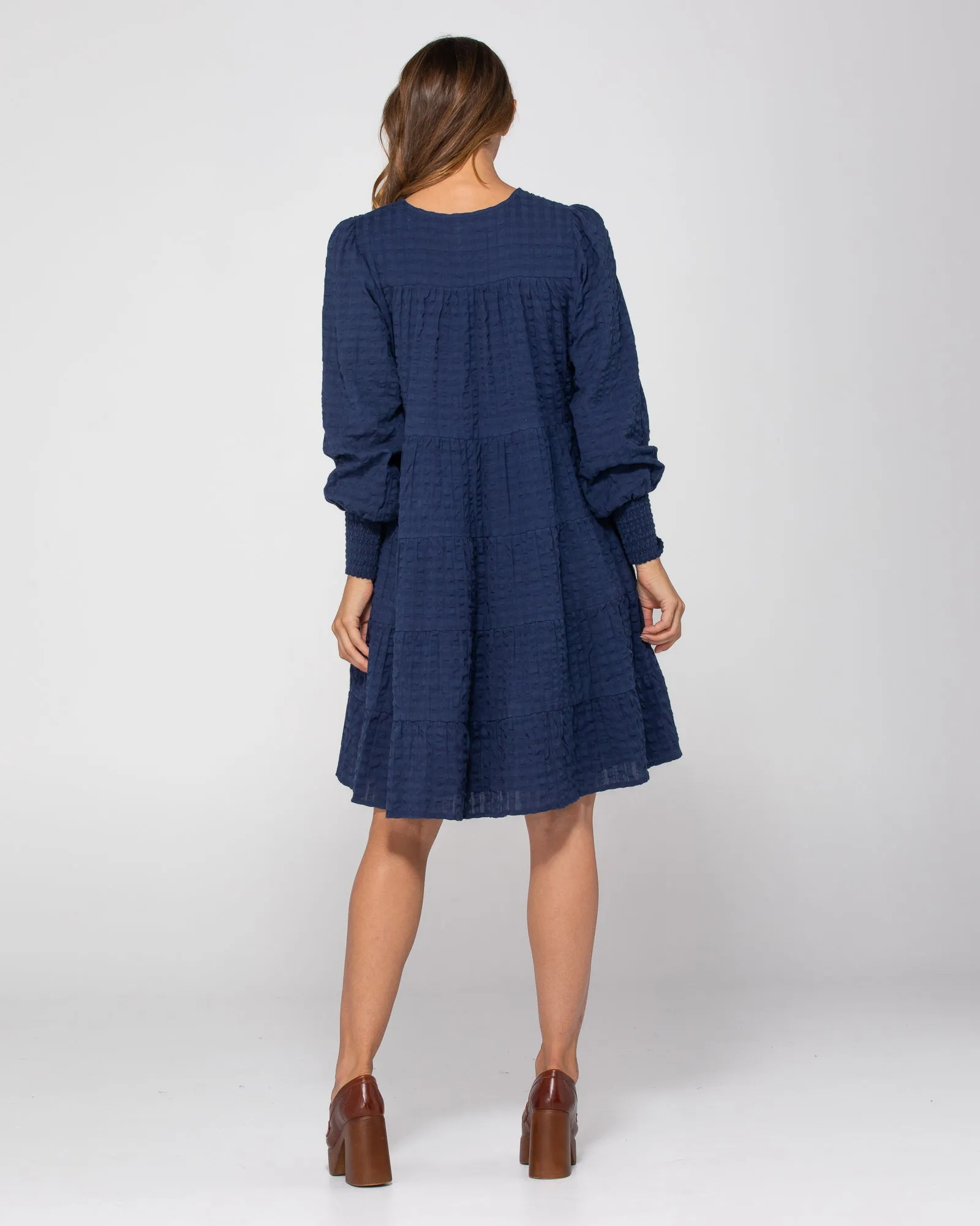 Rossi Dress - Navy Juno