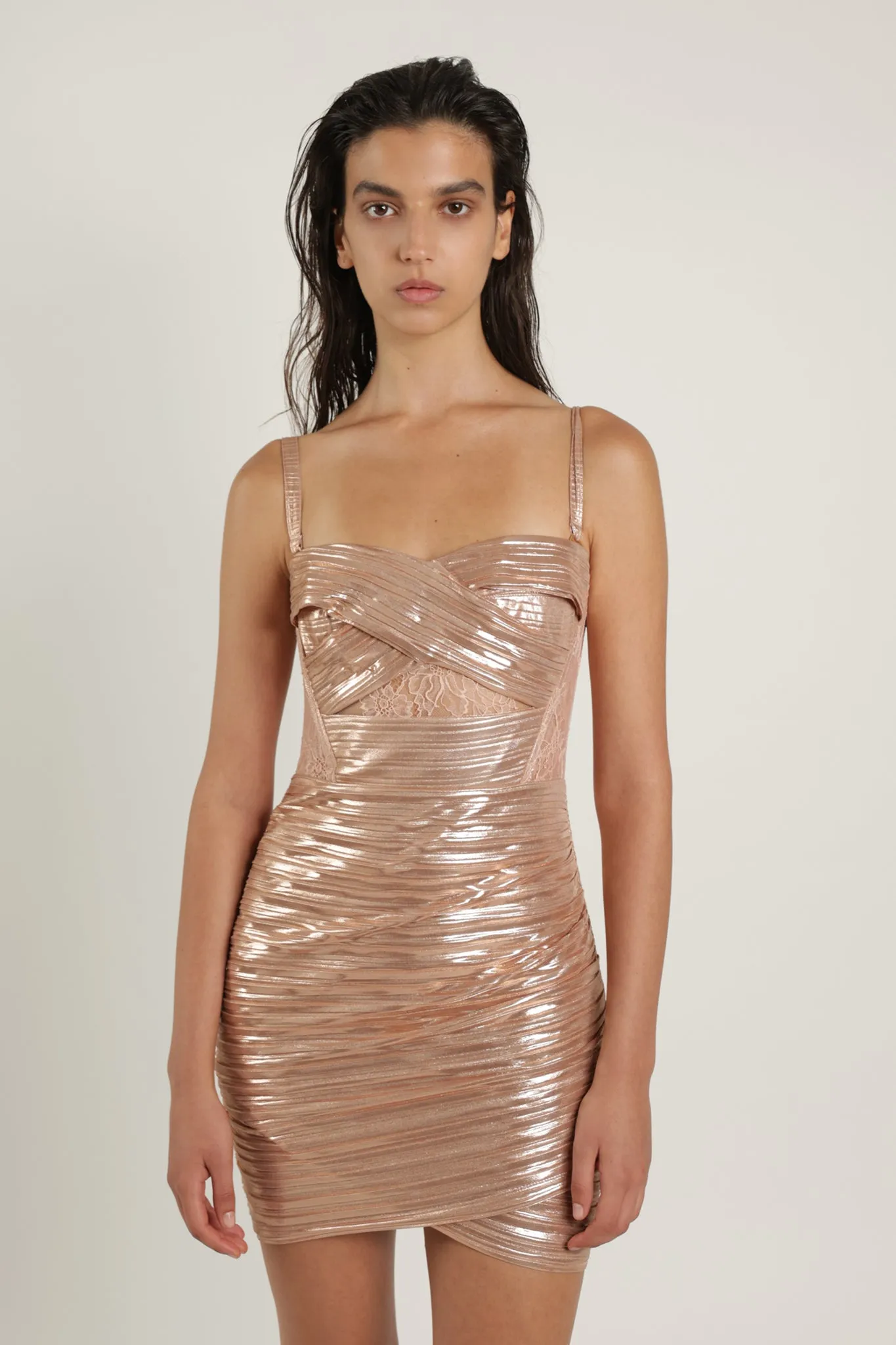 SABINA MUSAYEV Sunflower Dress - Rose Gold