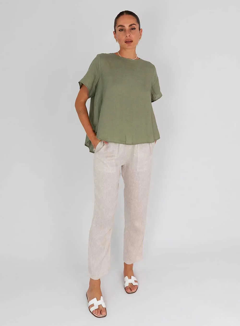 Sadie Top-KHAKI