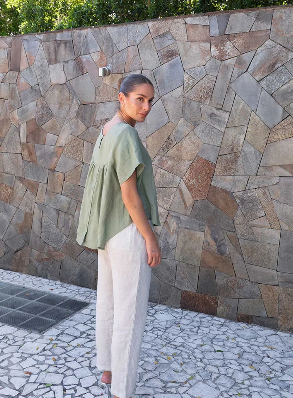 Sadie Top-KHAKI