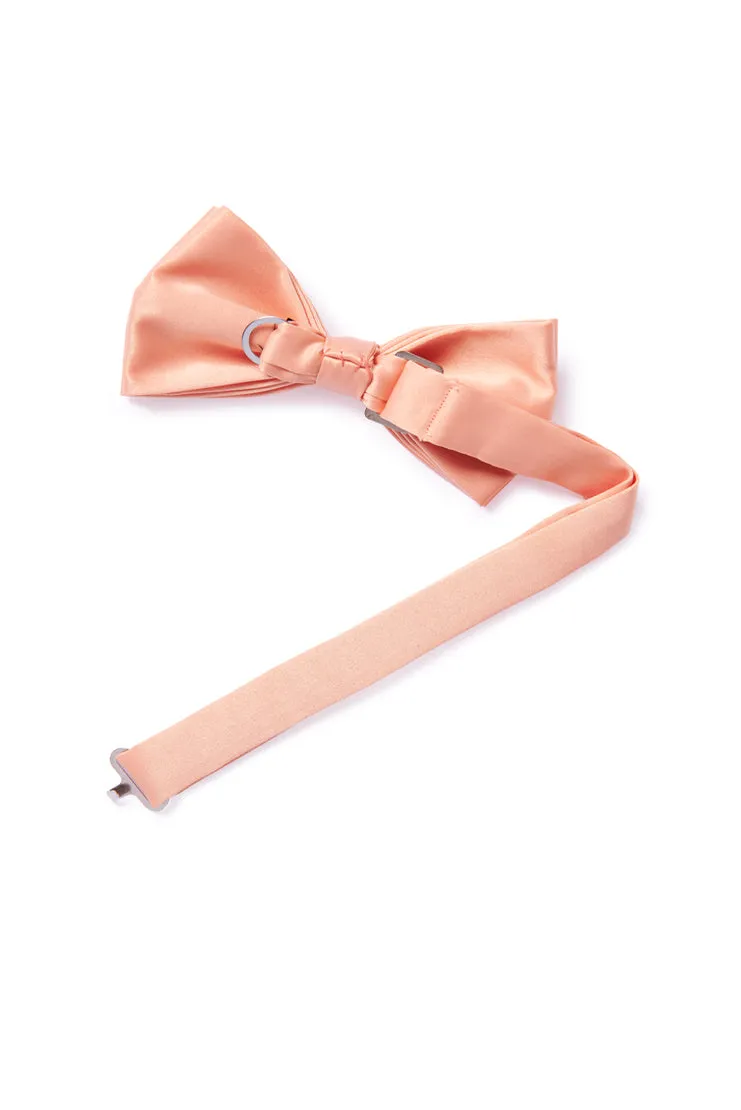 Satin Bow Tie - Pink Nude