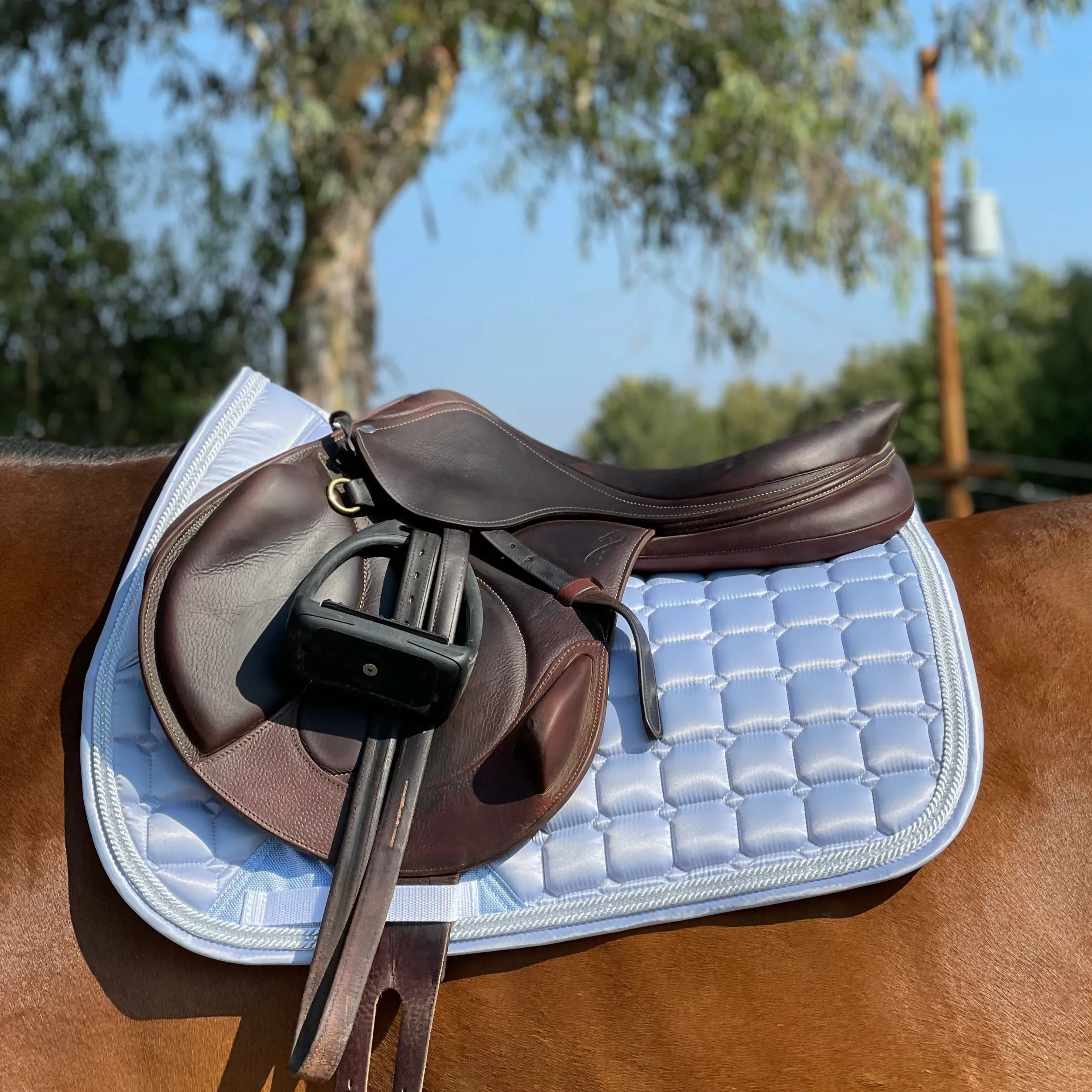 Satin Classic Jump Saddle Pad - Lavender Mist