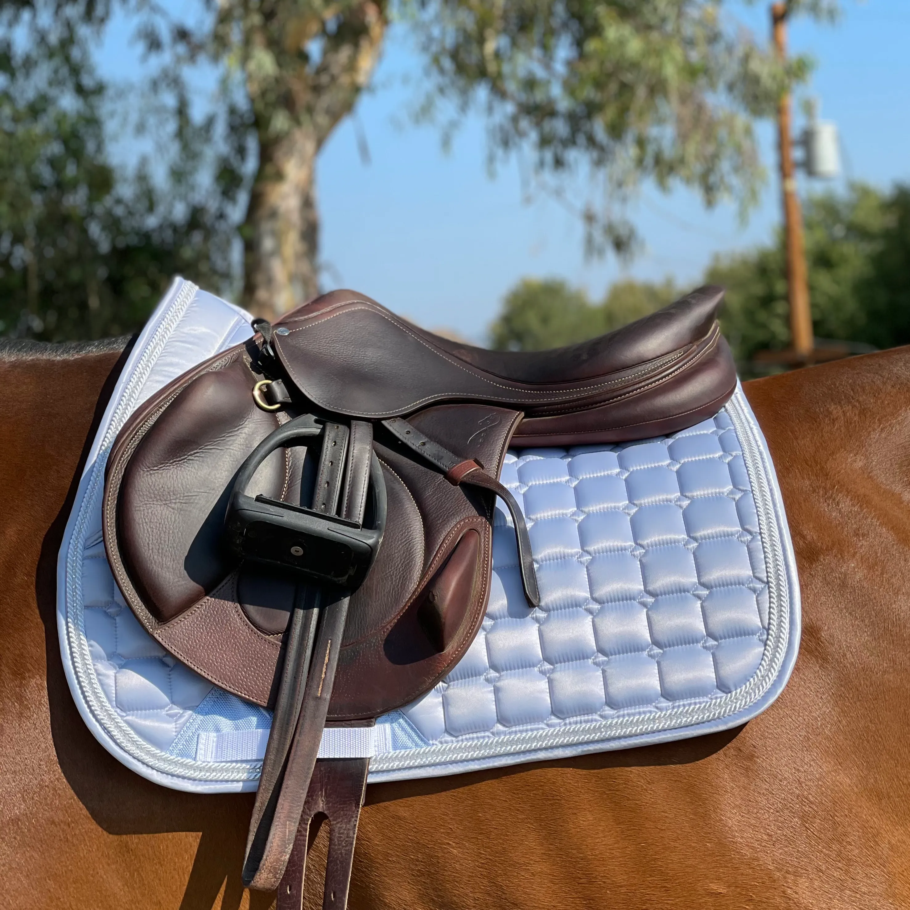 Satin Classic Jump Saddle Pad - Lavender Mist