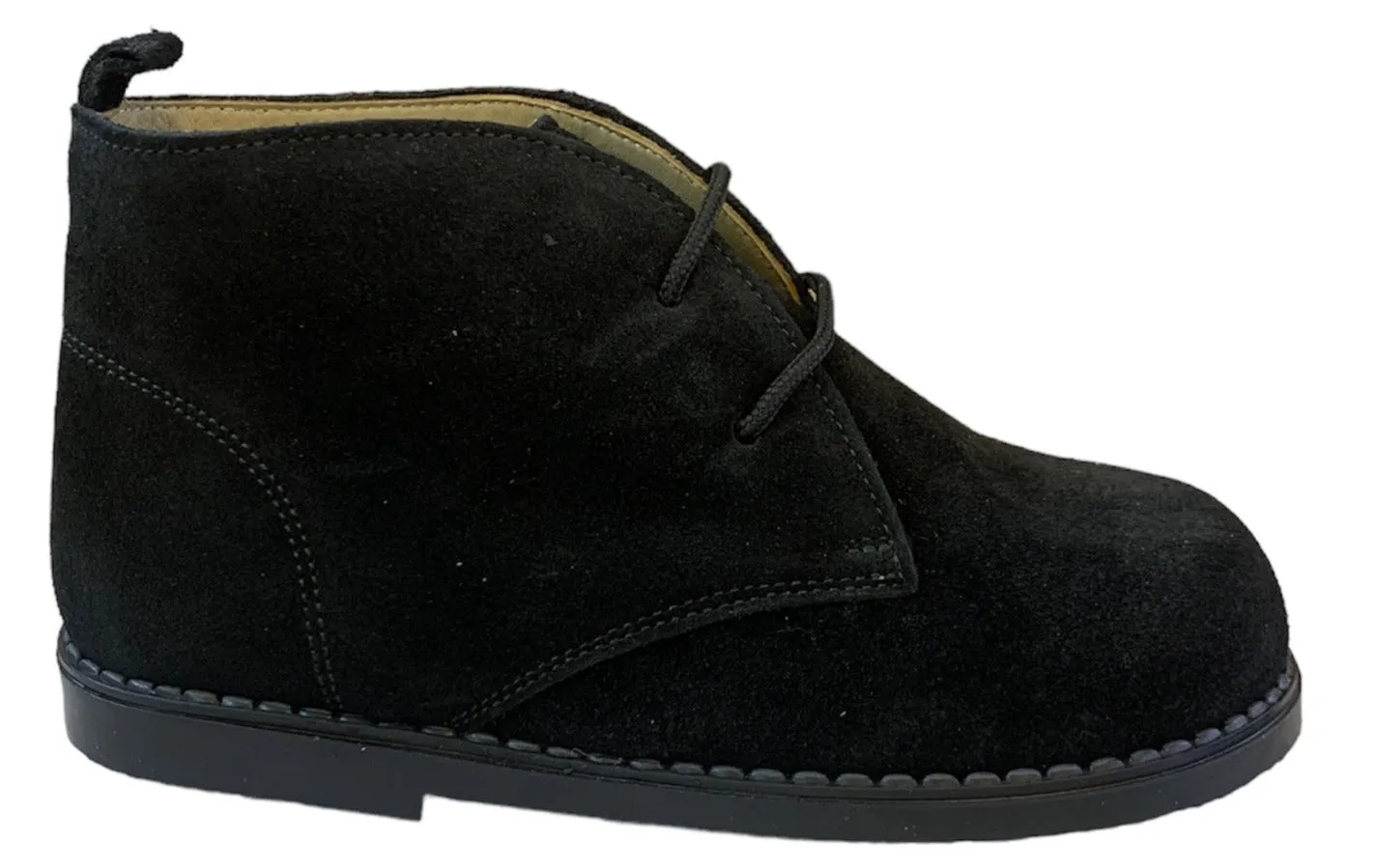 Shawn & Jeffery Black Lace up Suede Leather Booties