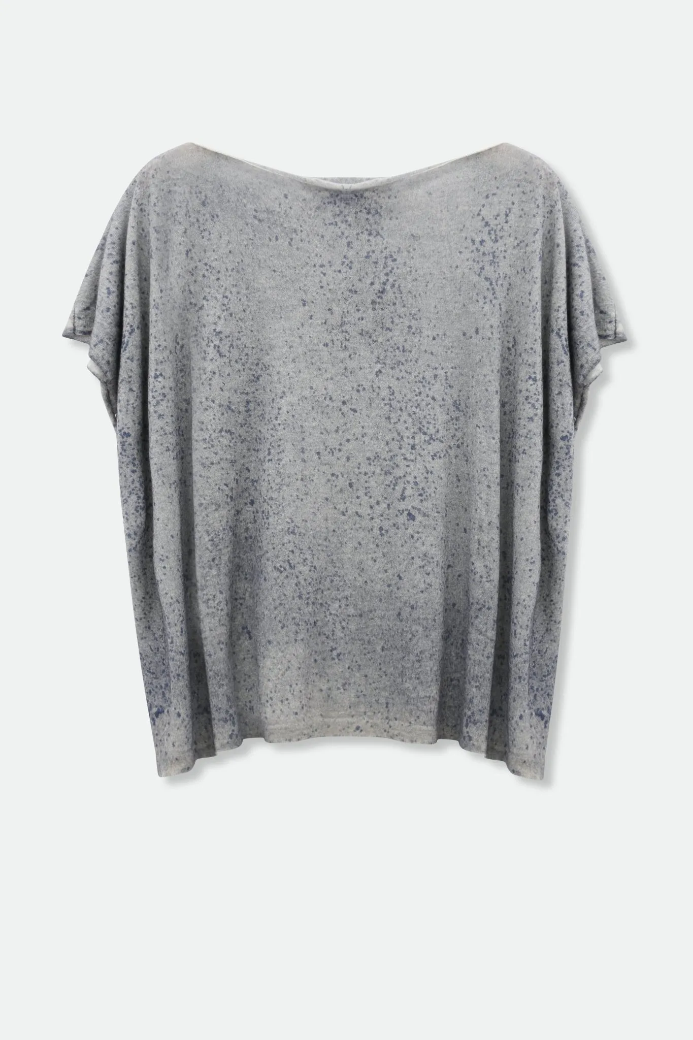 SKY TOP IN HAND-DYED CASHMERE