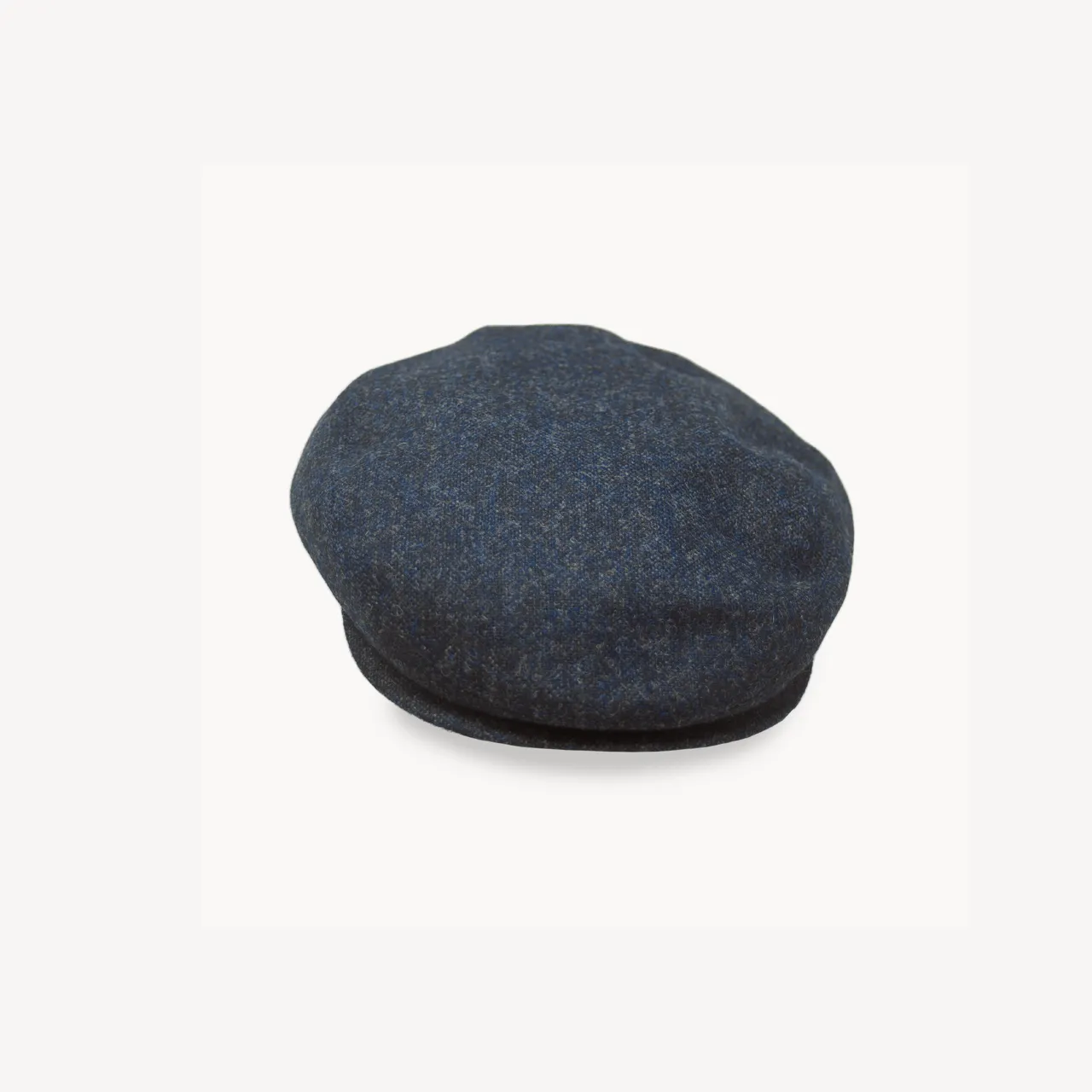 Slim Cap - Navy Melange Wool