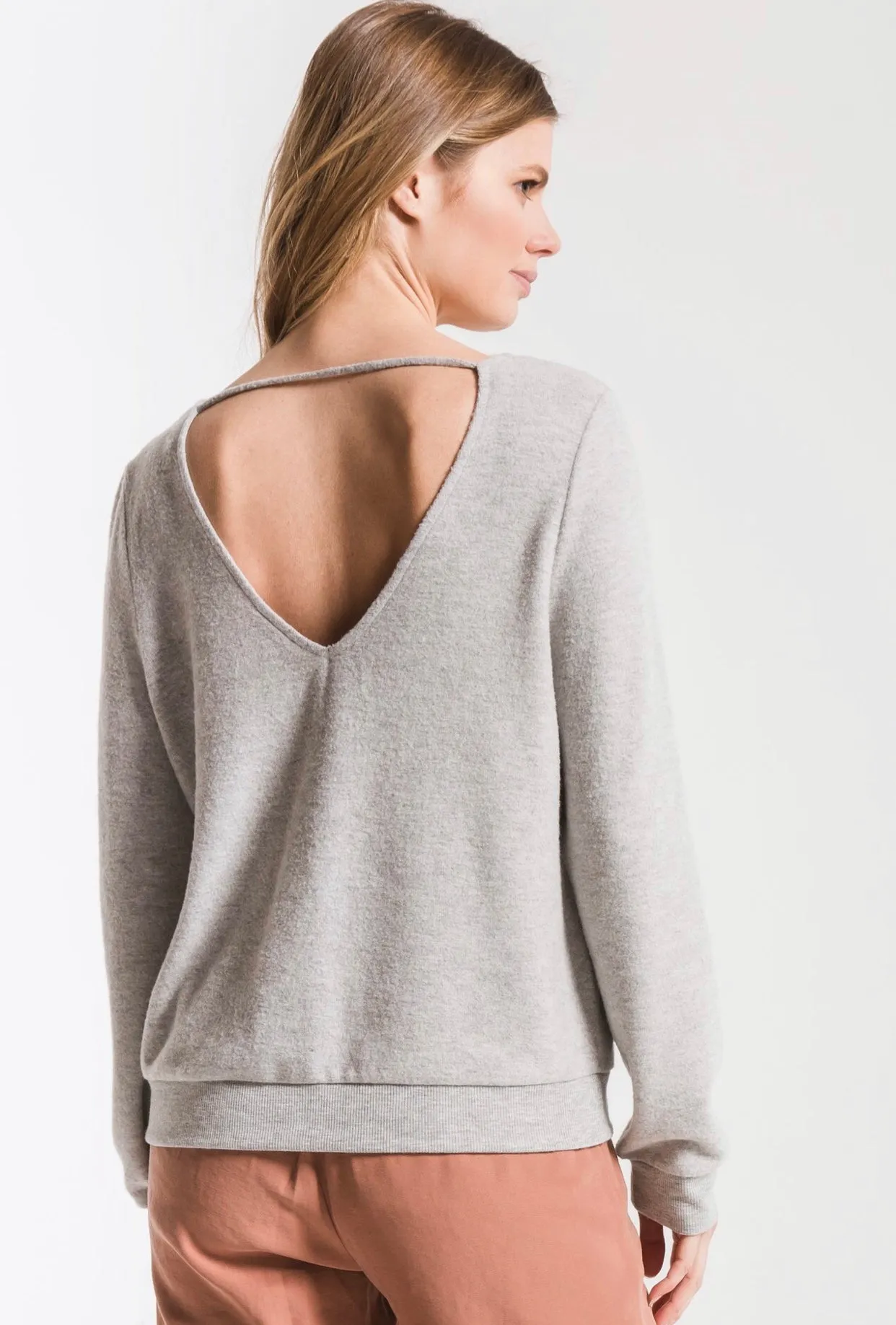 Soft Spun Strap Heather Pullover