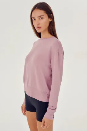 Sonja Fleece Sweatshirt: Blush