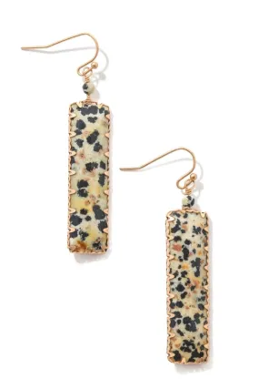 Stone Bar Earrings