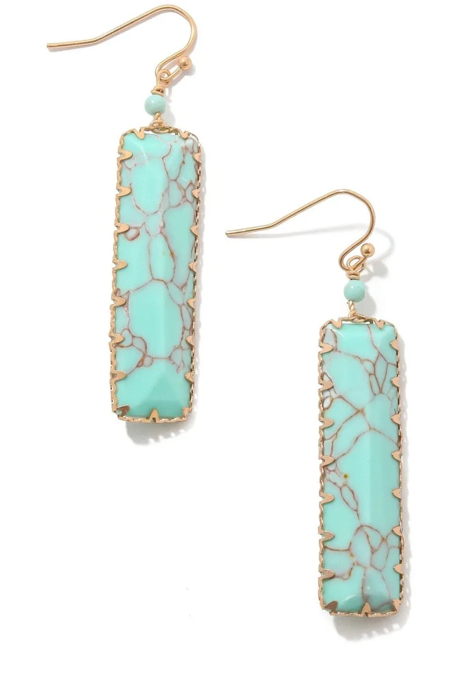 Stone Bar Earrings