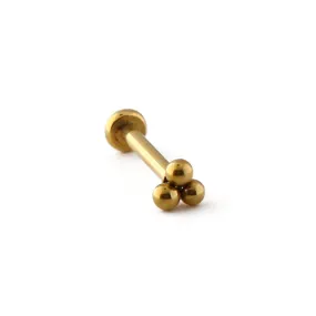 Trinity Cluster Labret - Gold