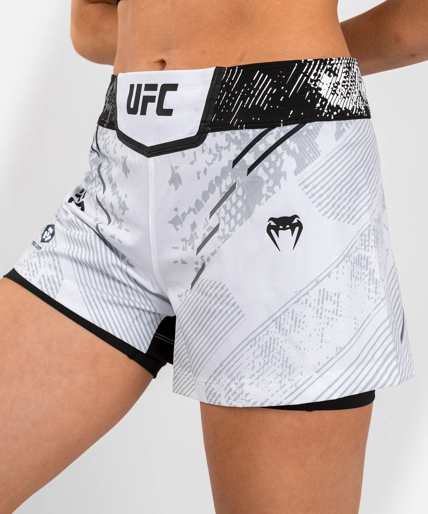 UFC Adrenaline by Venum Authentic Fight Night Women’s Fight Short - White