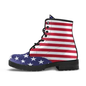 USA Flag - Custom Leather Boots