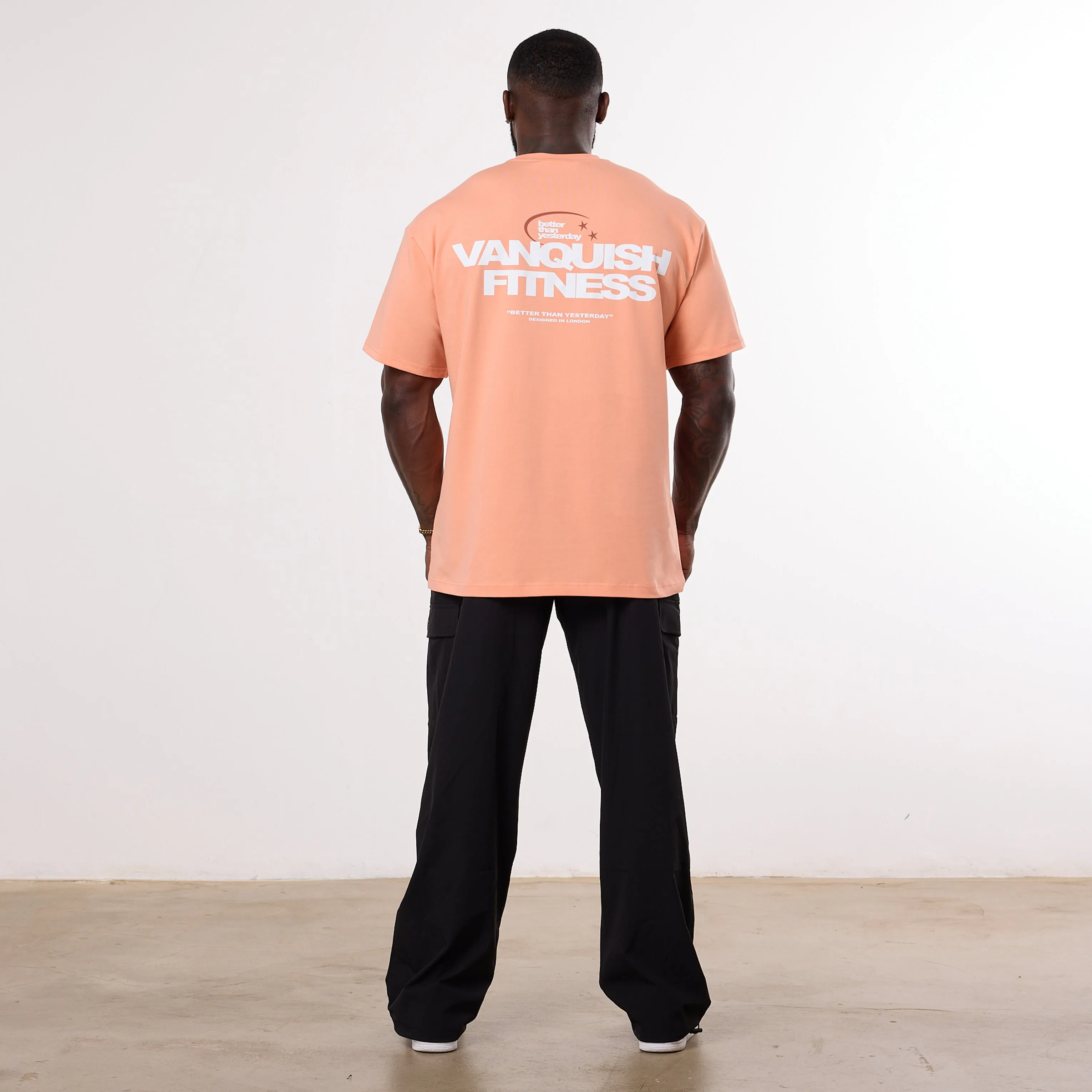 Vanquish TSP Since 2015 Orange Oversized T Shirt