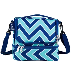 Wildkin Zig Zag Refresh Double Decker Lunch Bag Bag [BPA-Free]