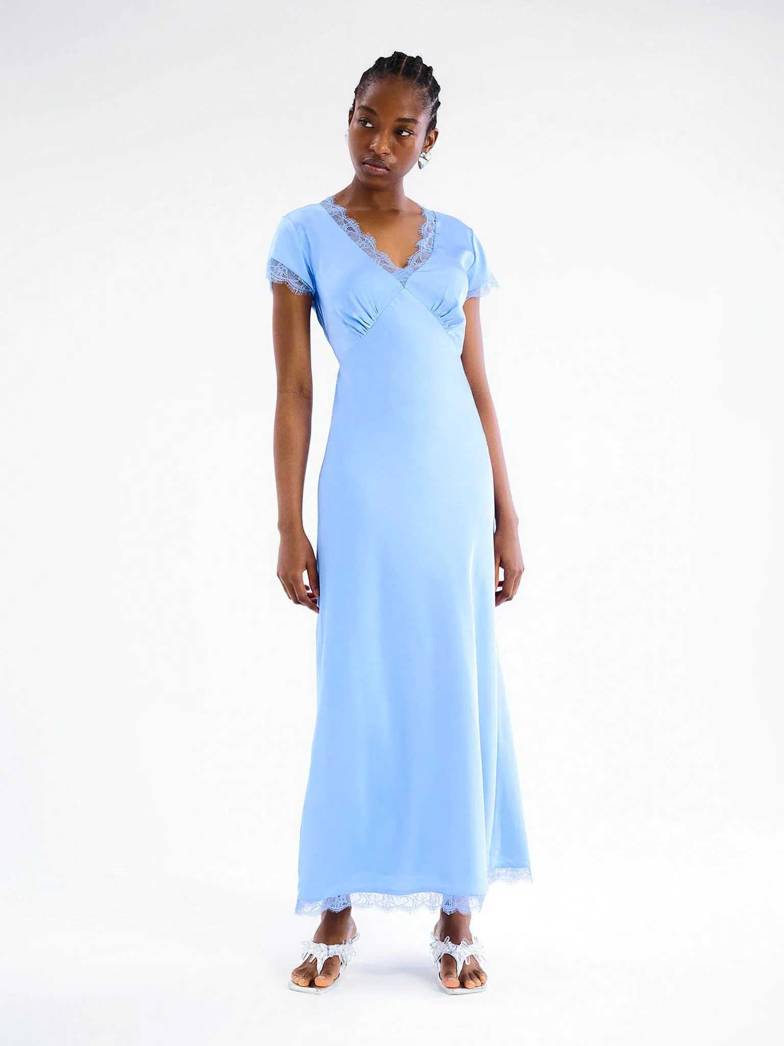 Woolf Dress in Light Blue